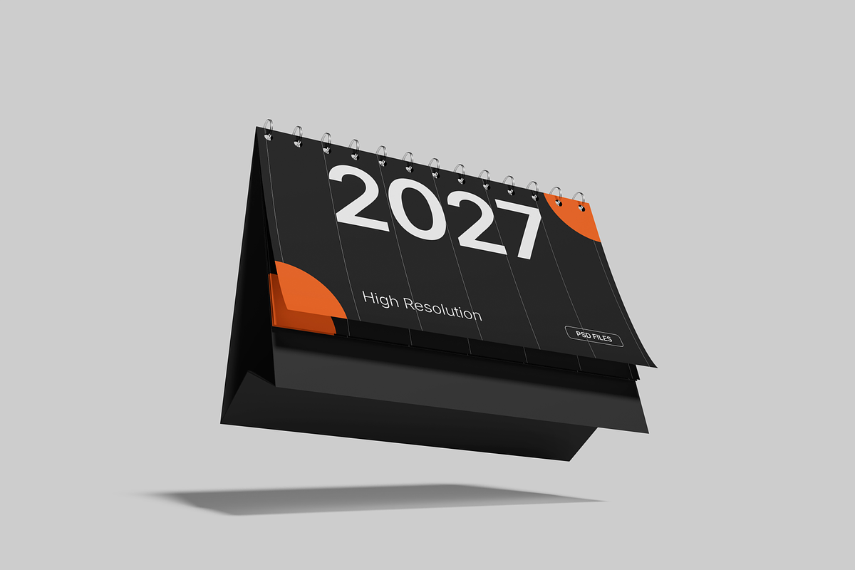 Desk Calendar Mockup, an Advertising Mockup by Cekal_std (Photo 4 of 4)
