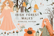 Fairy Forest Irish Pattern, a Pattern Graphic by Lady Bruniere Design (Thumbnail 1 of 6)