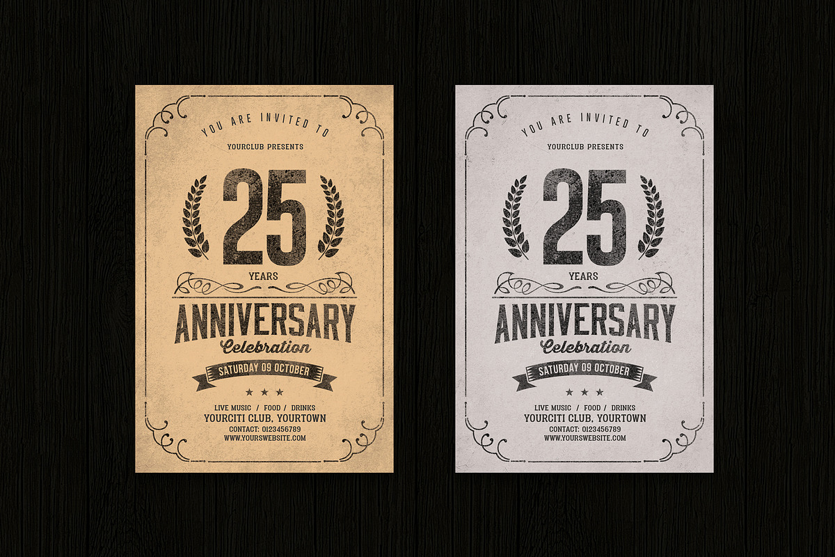 Anniversary Flyer, a Flyer Template by DesignWorkz