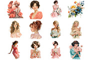 Watercolor Romantic Spring Clipart, an Illustration by DreamArtGraphic (Thumbnail 3 of 4)
