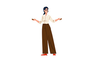 Businesswoman making presentation, a Person Illustration by pikepicture