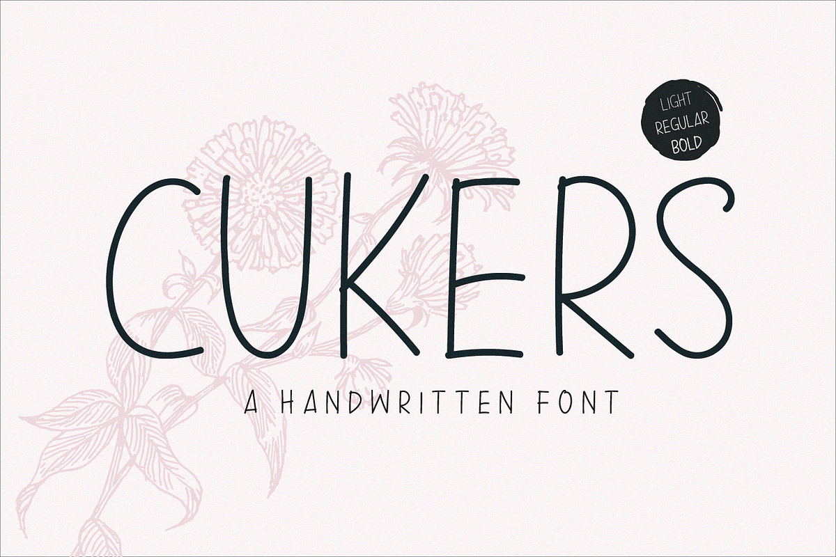 Cukers - A Handwritten Font, a Sans Serif Font by Graphicfresh (Photo 7 of 7)