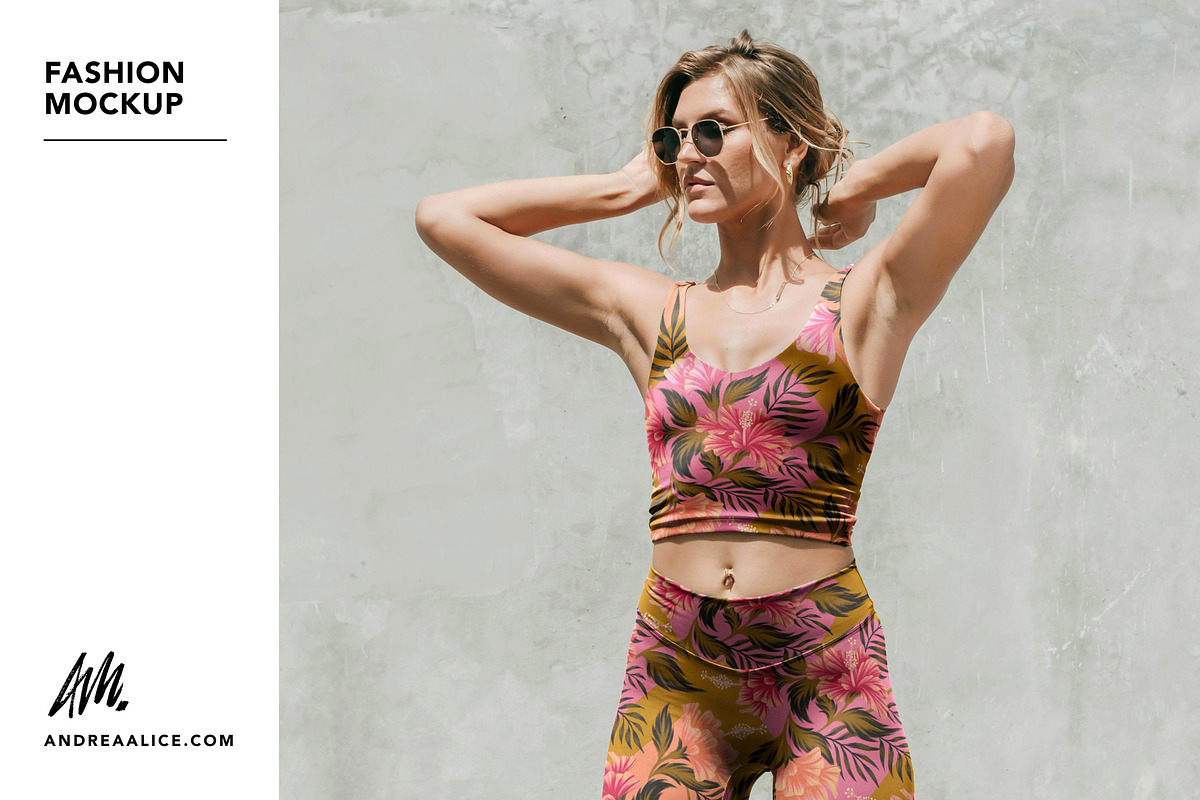 Fashion Mockup Women's Activewear 02, an Apparel Mockup by Andrea Muller (Photo 1 of 7)