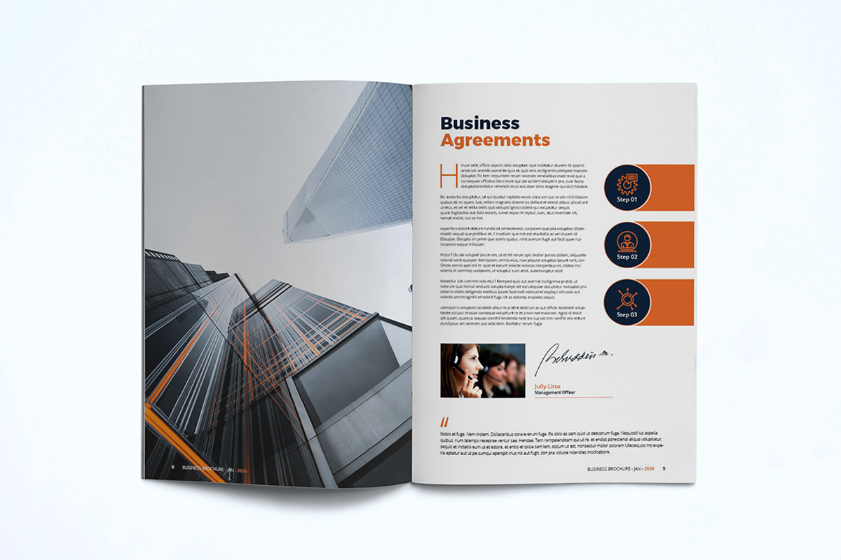 Company Profile Template, a Brochure Template by UnicodeID (Photo 7 of 11)