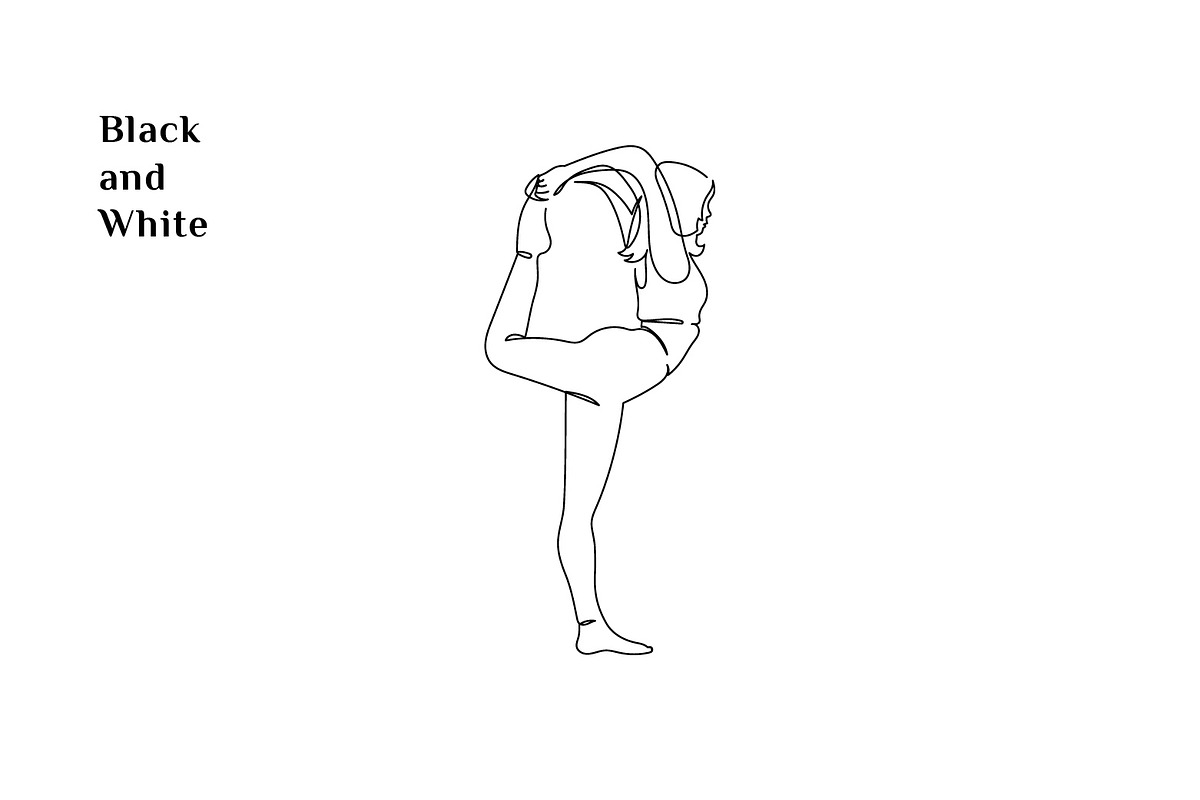 Line Art Yoga Illustration, a Sport Illustration by Brand_Hero (Photo 4 of 4)