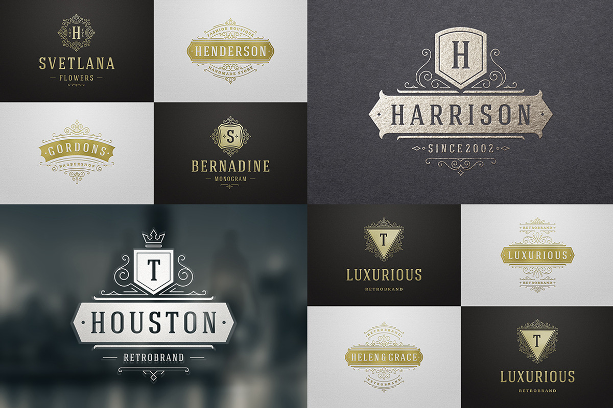 1000 Logos and Badges Bundle, a Branding & Logo Template by Vasya Kobelev (Photo 17 of 39)