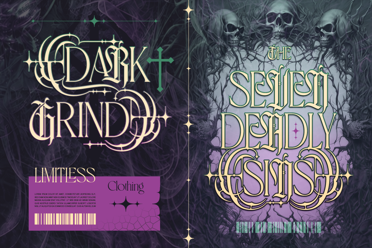 Theravin - Dark Tribal, a Serif Font by Artisan Themes (Photo 6 of 12)