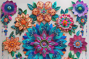 Bohemian Floral Mandalas