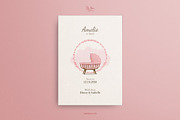 Elegant Pink Birth Announcement, a Card Template by SabaIslam.Studio (Thumbnail 4 of 8)
