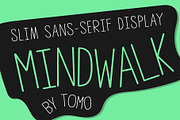 TOMO Mindwalk, a Sans Serif Font by TOMO Fonts (Thumbnail 1 of 9)