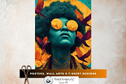Afro Surreal Printable Digital Paper, a Decorative Illustration by ThatsDesignArt (Thumbnail 8 of 16)