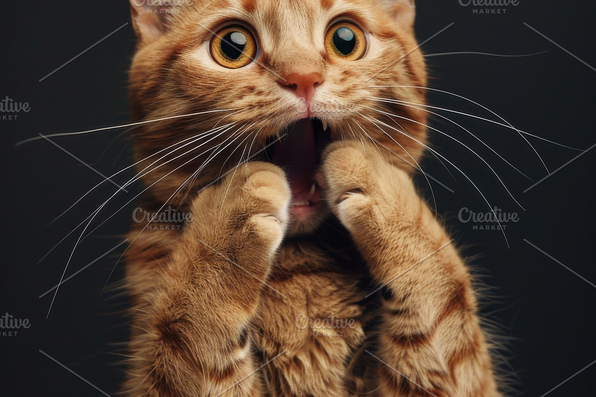 236 surprised animals, an Animal Photo by Handmadefont (Photo 29 of 241)