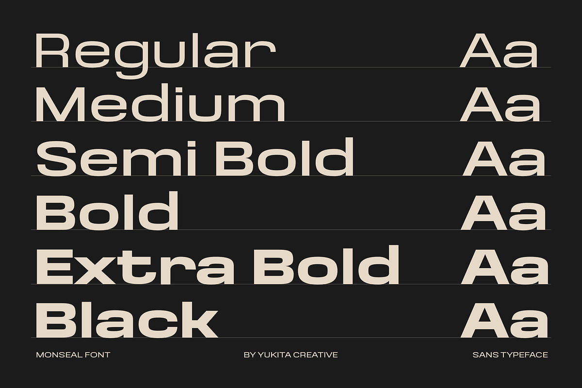 Menseal Family Font, a Sans Serif Font by Yukita Creative (Photo 4 of 11)