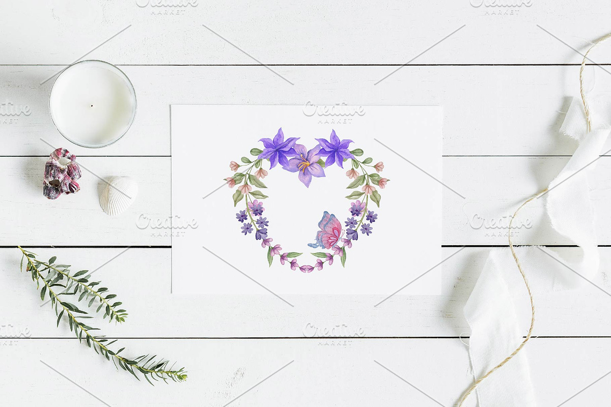 Hand-Painted Watercolor Floral, a Decorative Illustration by venus_canvas (Photo 3 of 5)