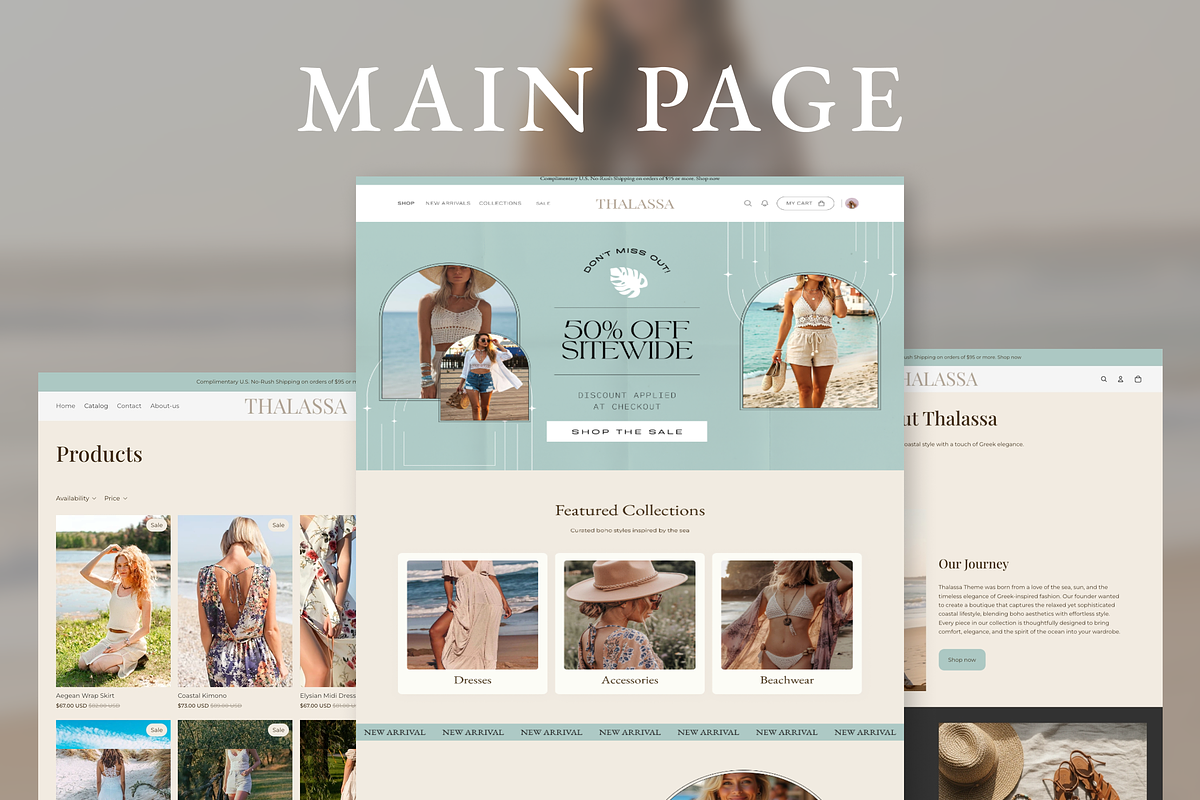 Thalassa Boutique Shopify Theme, a Shopify Template by AtelierDuVow (Photo 3 of 10)