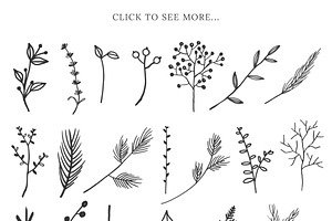 Modern Botanical Photoshop Brushes