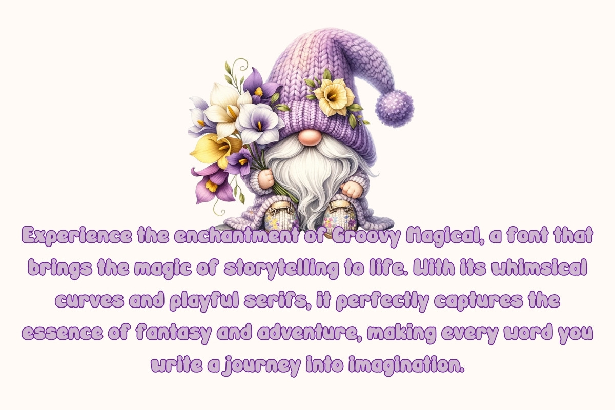 Groovy Magical - Handwritting, a Handwritten Font by Charmingbear59.design (Photo 2 of 5)