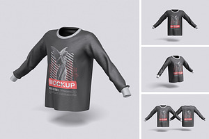 Long Sleeve T-Shirt Mockup, a Shirt Mockup by xavier_studio
