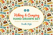 Camping Set Doodle Style, an Object Graphic by 35lab (Thumbnail 1 of 6)