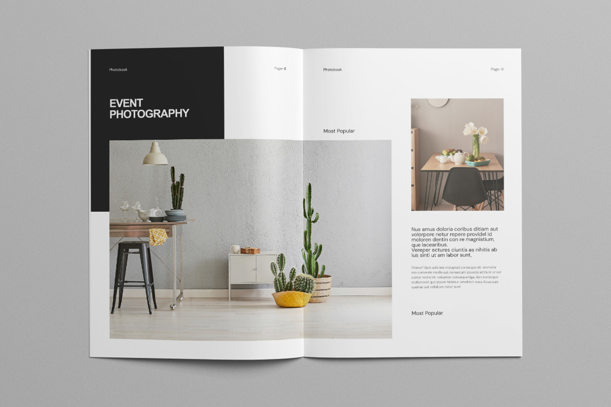 Photo Book Layout | Canva, a Brochure Template by Pixelpick (Photo 5 of 9)