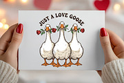Just A Love Goose PNG, Valentine's, an Illustration by Canvas Craft (Thumbnail 3 of 7)
