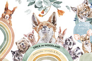 Boho Watercolor Animals & Rainbows, an Animal Illustration by Cat In Colour (Thumbnail 1 of 12)