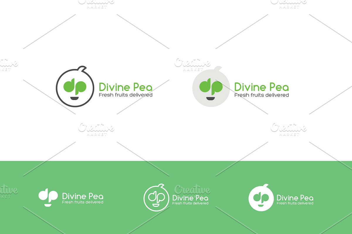 DP logo fruits&veggies icon face, a Branding & Logo Template by MuzaInspires (Photo 2 of 6)