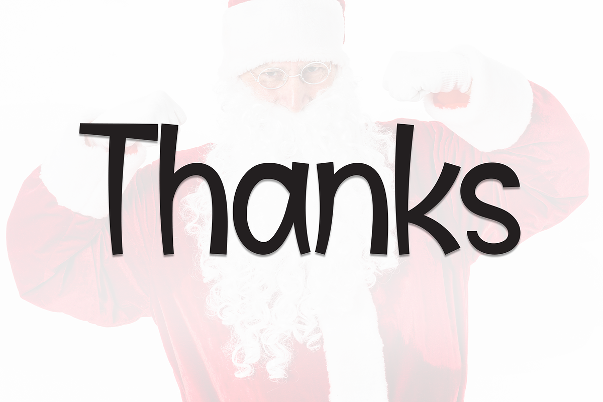 Playful Santa | Script Font, a Script Font by Scratchones (Photo 9 of 9)