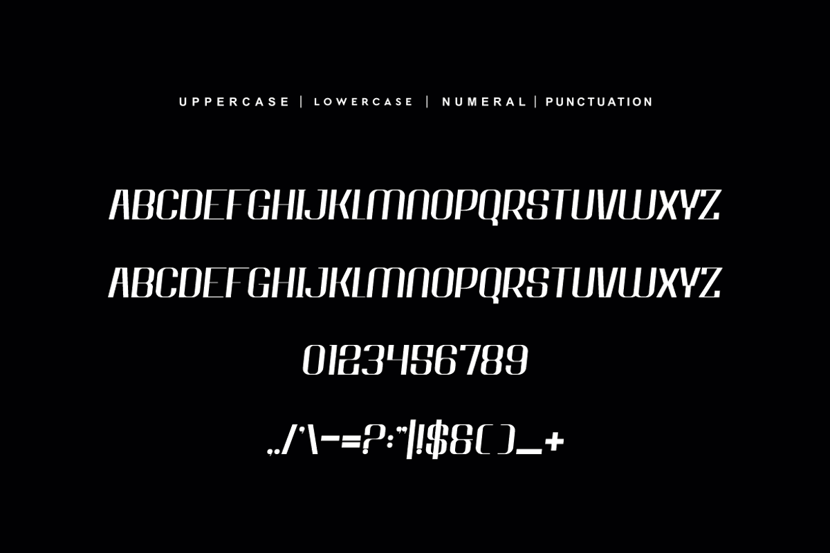 Boruzo Restro - Space & Modern Font, a Sans Serif Font by QR Design Studio (Photo 4 of 6)