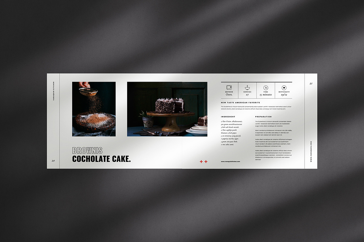 Cookbook / Recipe Book Landscape, a Brochure Template by Occy Design (Photo 6 of 7)
