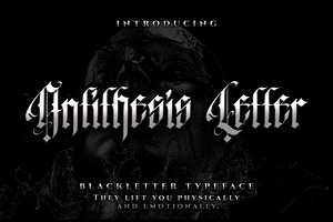 Antithesis Letter - Blackletter Type
