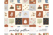 Fall Pumpkin Scandinavian pattern, a Pattern Graphic by Milatoo (Thumbnail 1 of 3)