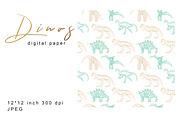 Dinosaurs Illustrations And Patterns, a Graphic by kh_cat (Thumbnail 3 of 14)