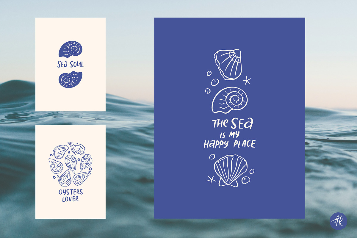 Sea Shells Whimsical Collection, an Object Graphic by Alena Koval (Photo 16 of 19)