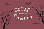 Serif Cowboy Halloween Spooky Wester, a Sans Serif Font by adenpinkstore (Thumbnail 3 of 6)
