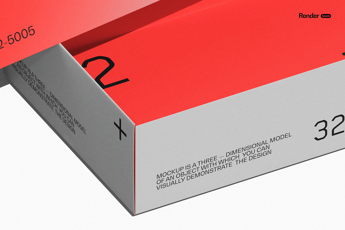 Paper Box Mockup Set, a Packaging Mockup by Renderteam (Photo 4 of 14)