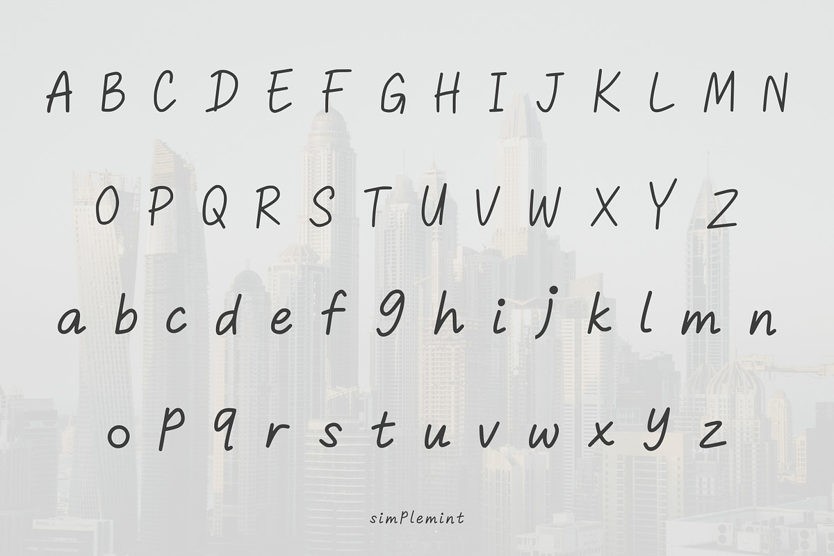 Simplemint – A Fresh Handcrafted, a Handwritten Font by adenpinkstore (Photo 2 of 7)