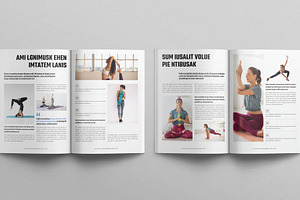 Yoga Digital Magazine Layout Design