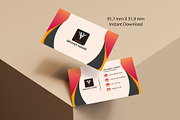 Modern Business Card Design Template, a Business Card Template by YUDesignStore (Thumbnail 1 of 4)