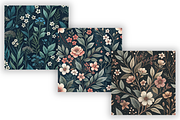 Dark Cottagecore Floral Pattern, a Pattern Graphic by FloridPrintables (Thumbnail 4 of 7)