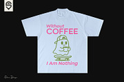Cute Ghost Skateboarder Coffee Lover, a Graphic by shaondesigns (Thumbnail 3 of 4)