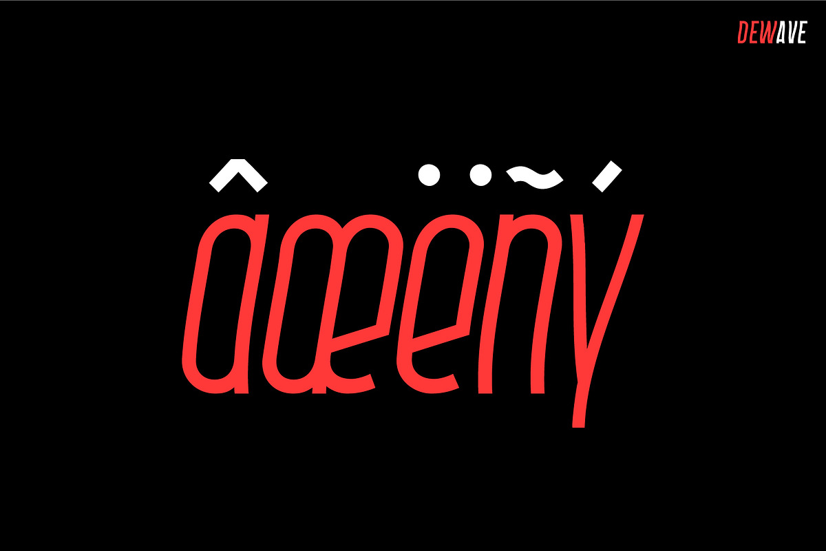 Dewave. Distorted Sans Serif family., a Sans Serif Font by Luxfont (Photo 3 of 8)