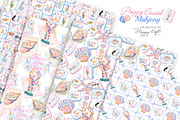 Preppy Coastal Mahjong Clipart, a Decorative Illustration by TheHappyGiftArt (Thumbnail 5 of 12)