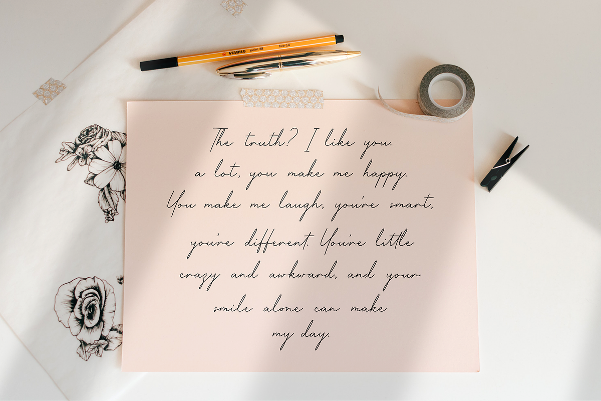 Shallifronthe A Monoline Script, a Script Font by Allouse Studio (Photo 8 of 10)