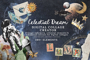 Celestial Dream Collage Creator Kit