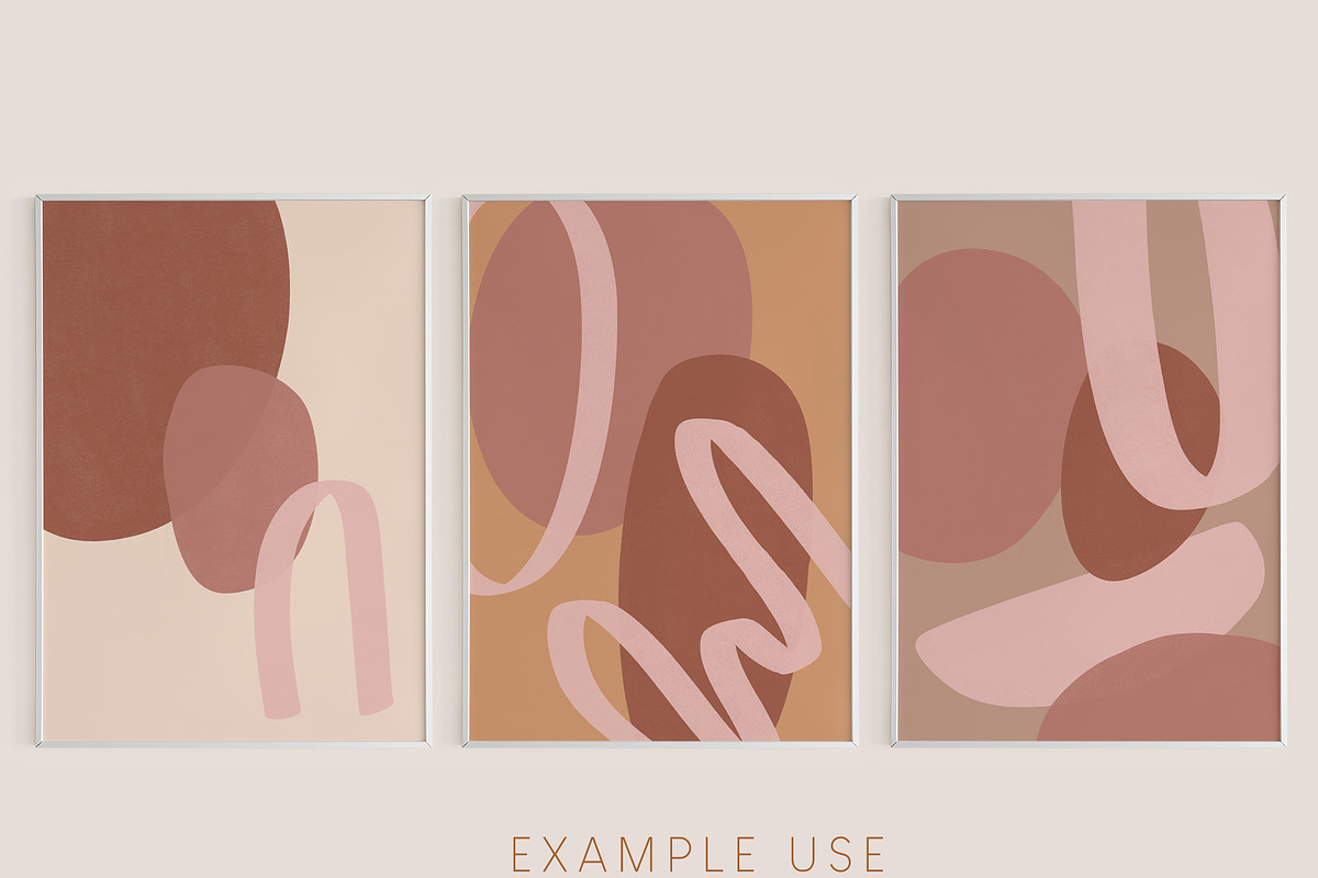Painted Abstract Shapes - Blush, a Texture Illustration by denofdreamers (Photo 10 of 10)