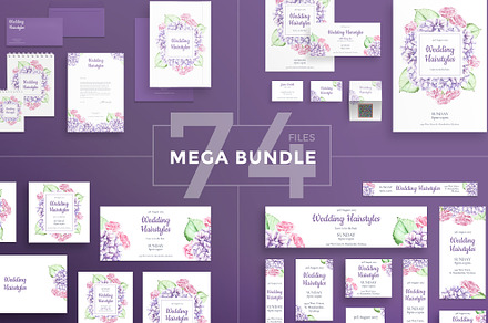 Mega Bundle | Wedding Flowers, a Poster Template by Amber Graphics