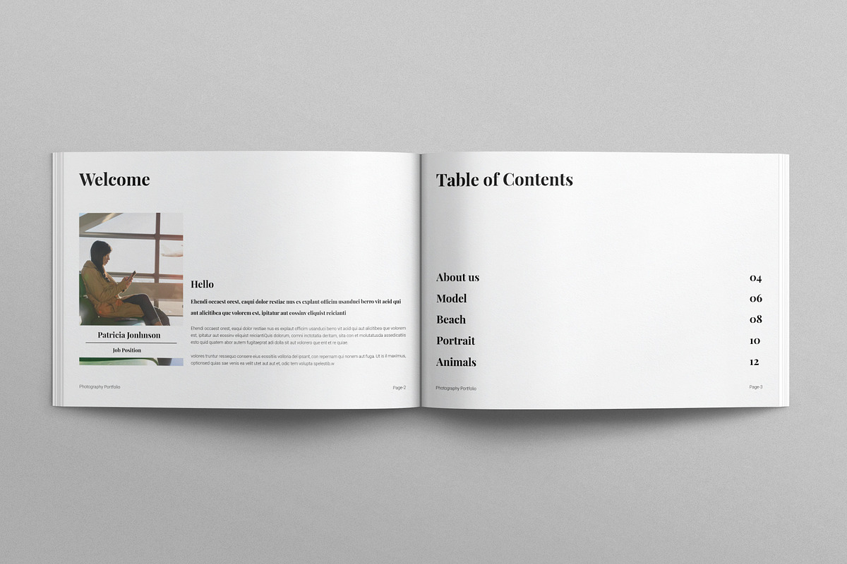 Photography Portfolio Landscape, a Brochure Template by E-Type (Photo 2 of 7)