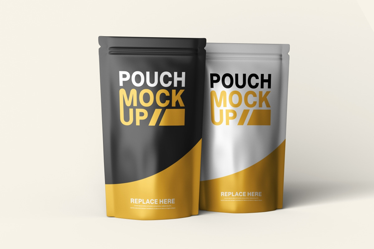 High Quality Pouch Mockup, a Packaging Mockup by LOGTURNAL (Photo 4 of 4)