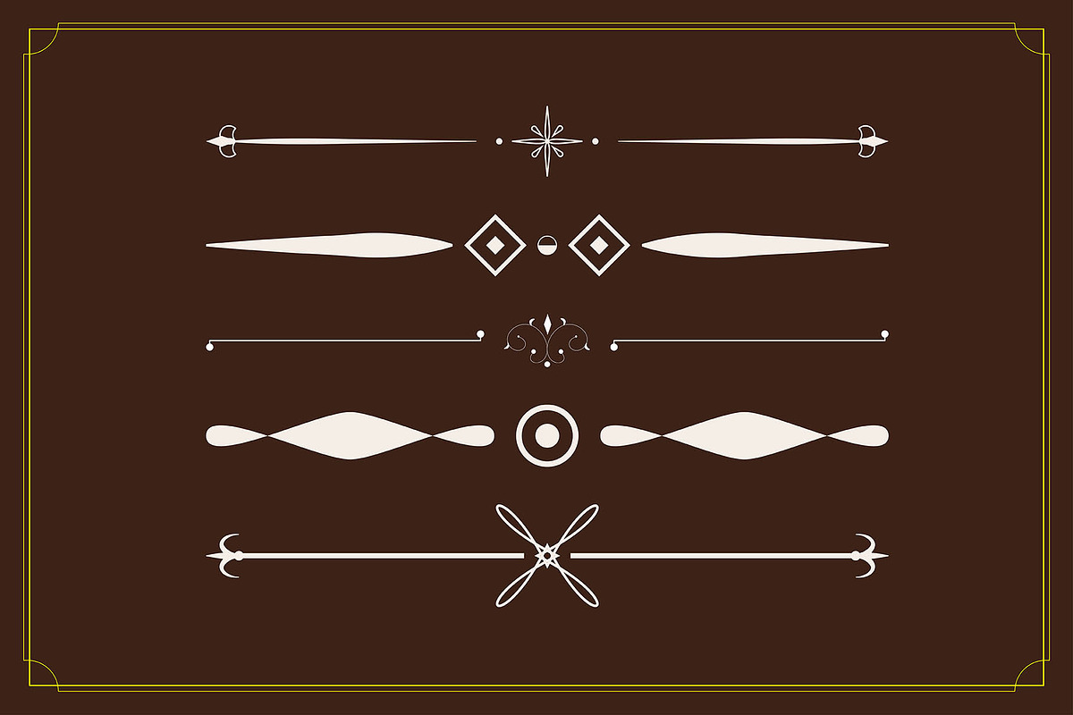 Abstract Decorative Lines Dividers, a Stationery Template by Photoshop Action (Photo 3 of 6)